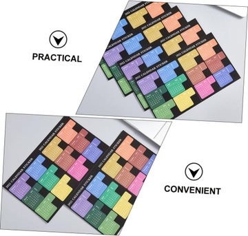 5szt Karteczki Samoprzylepne Do Planowania Zakładki Terminarza 2022 Miesięc