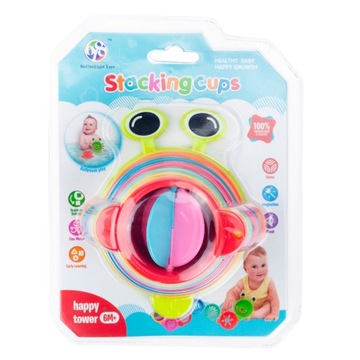 ПИРАМИДА ЧАШКИ ИГРУШКА-ПАЗЗЛ БАШНЯ ПИРАМИДА НАСЕКОМЫЕ ДЛЯ ПЕСКА ВОДЫ