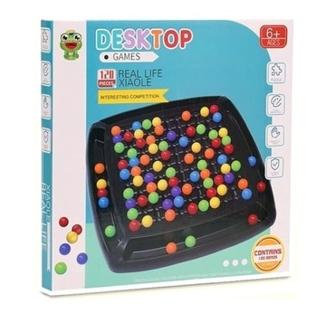 СЕМЕЙНАЯ НАСТОЛЬНАЯ ЛОГИЧЕСКАЯ ИГРА ГОЛОВОЛОМКА С ЦВЕТНЫМИ ШАРИКАМИ