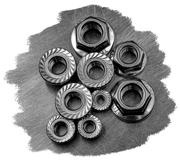 ГАЙКА ФЛАНЕЦ ИЗ НЕРЖ. НЕРЖ. M6 6923 A2 INOX 25 ШТ.