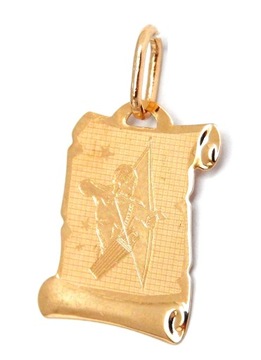 ZŁOTY ZNAK ZODIAKU STRZELEC ZAWIESZKA 585 WISIOREK