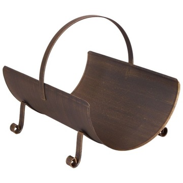 @ KOSZ NA DREWNO MATEO złota patyna AKCESORIA