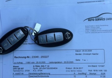 Nissan X-Trail III Terenowy 1.6 DIG-T 163KM 2017 Nissan X-Trail 7 os. 1,6T 163KM Full LED Pano NAVI KAMERY 360 Serwis Bezwy, zdjęcie 30