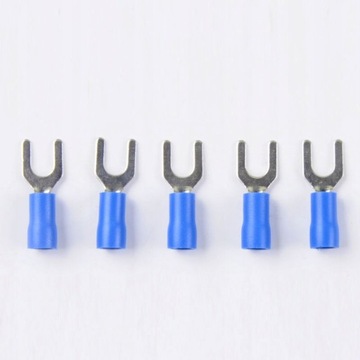 50Pcs Blue SV1.25-4 Furcate Pre-Insulating Fork