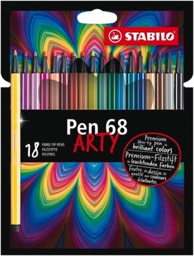 STABILO Pen 68 etui 18 szt. ARTY