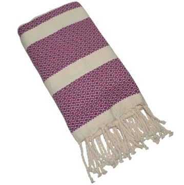 Ręcznik arabski FOUTA do sauny Spa hammam plażowy bawełna 200 x 100