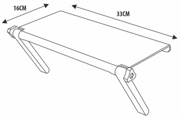 ПОЛКА ДЛЯ ТВ-МОНИТОРА, ДЕРЖАТЕЛЬ ДЕКОДЕРА DVB-T