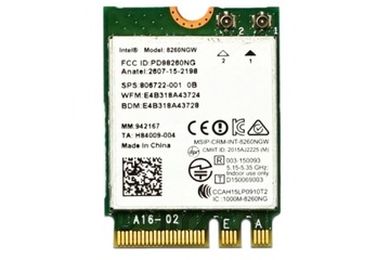 Карта Wi-Fi WLAN Intel 806722-001 8260NGW HP M.2