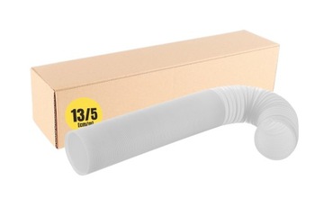 RURA DO KLIMATYZATORA PRZENOŚNEGO wąż harmonijkowa wzmocniona BIAŁA 13cm/5m