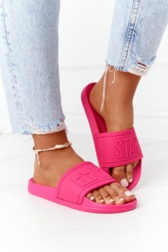 BIG STAR HH274A039 ЖЕНСКИЕ СПОРТИВНЫЕ ТАПОЧКИ ФУКСИЯ R 37