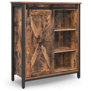 Komoda szafka do gabinetu salonu 70x30x80 Brązowa