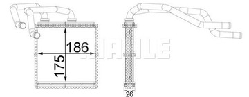 MAHLE AH 254 000S NÁHRADA TEPLÁ TOPENÍ INTERIÉR