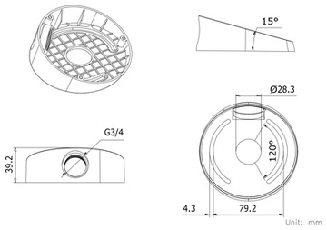 КРОНШТЕЙН КАМЕРЫ DS-1259ZJ(ЧЕРНЫЙ) Hikvision