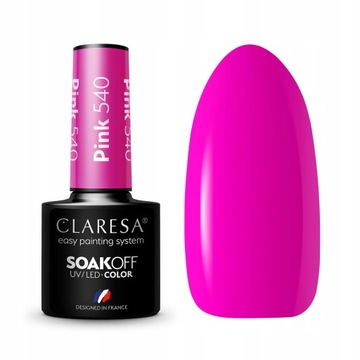CLARESA lakier hybrydowy uv led PINK 540