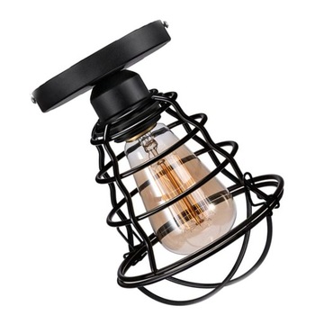 LAMPA SUFITOWA DO POKOJU DOMOWEGO WISZĄCA W STYLU INDUSTRIALNYM