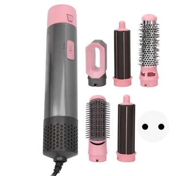 5 in 1 multifunction hair dryer brush with curler and straightener