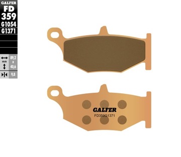 GALFER KLOCKI HAMULCOWE KH419 SPIEK METALICZNY (Z