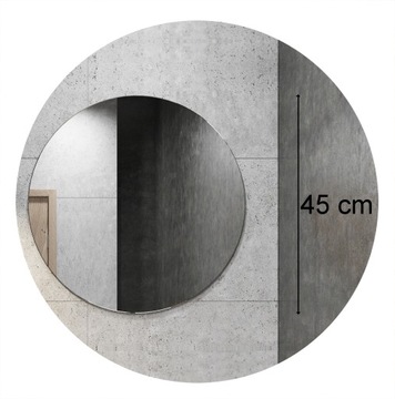 Lustro 4mm koło okrągłe bez ramy fi 45 z zawieszką