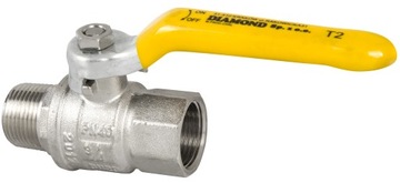 ZAWÓR KUREK KULOWY DO GAZU 1/2 CALA WZ RĄCZKA