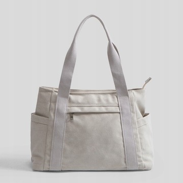 Płócienna torba typu tote w stylu retro na jedno