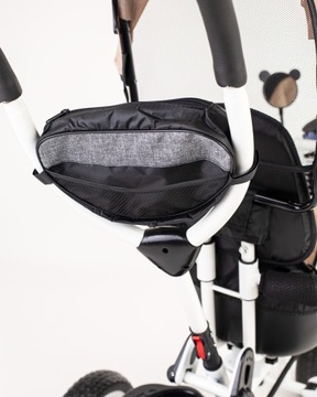 ДЕТСКАЯ ТРЕХКОЛЕСНАЯ ПРОГУЛКА-ПУШЕР 3-В-1 С КОЗЫРЕМ