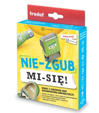 Zestaw z drukarenką Trodat Nie-zgub Mi-się