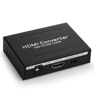 Конвертер/разделитель HDMI в HDMI + аудио TOSLINK SPDIF