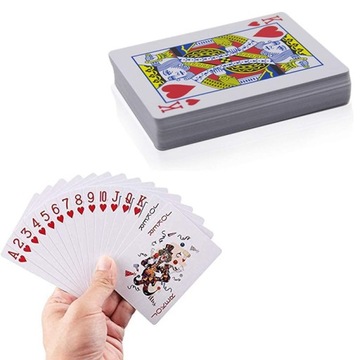 KARTY DO GRY W POKERA 2 X TALIE PLASTIK COUTED