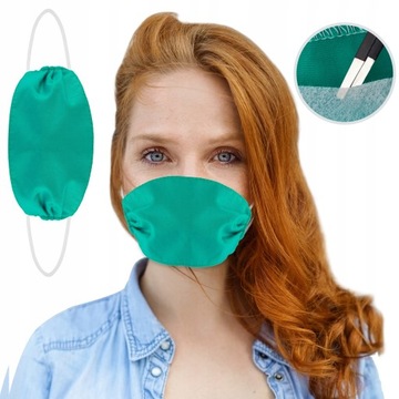 MASKA NA TWARZ MASECZKA BAWEŁNIANIA DWUWARSTWOWA