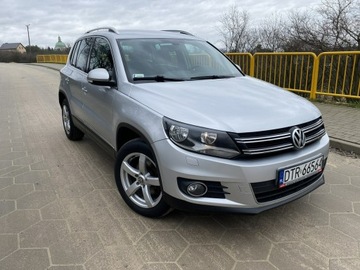 Volkswagen Tiguan I SUV 2.0 TDI CR DPF BlueMotion 140KM 2011 Volkswagen Tiguan Zarejestrowany Bogata wersja