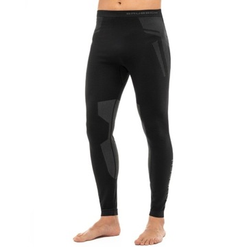Męskie getry termoaktywne Brubeck Dry black/graphite XL