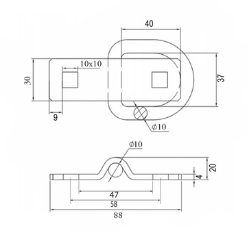 НАПОЛЬНАЯ РУЧКА, КРЮК, РЕМНИ ДЛЯ КРЕПЛЕНИЯ НАГРУЗКИ