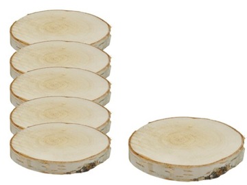 PLASTER BRZOZOWY PODKŁADKA 14-16cm pod kubek 5szt