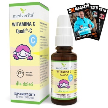 MEDVERITA WITAMINA C W KROPLACH DLA DZIECI 30 ML