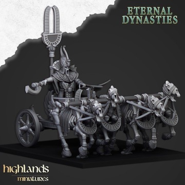Eternal Pharaoh on Chariot Highlands Miniatures