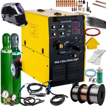 SPAWARKA MIGOMAT MAGNUM 330w 330a półautomat spawalniczy zestaw 2