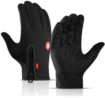 ЗИМНИЕ ПЕРЧАТКИ СПОРТИВНЫЕ ПЕРЧАТКИ L TOUCH ДЛЯ ВЕЛОСИПЕДА УНИВЕРСАЛЬНЫЕ ЧЕРНЫЕ