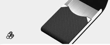 Визитница кожаная Элегантный подарок для начальника на искусственной коже черная МУЖСКАЯ