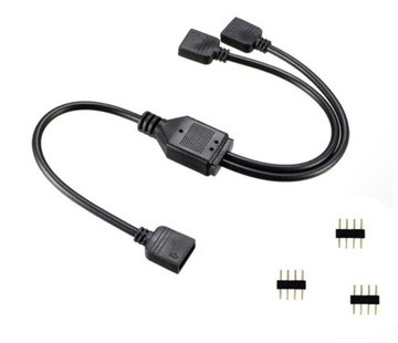 Rozdzielacz 4pin RGB rozgałęźnik hub 2x4pin LED
