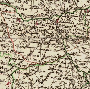 Карта Польши 17 век 30х40см М13