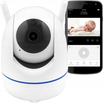 MINI KAMERA WiFi OBROTOWA 360° STEROWANA TELEFONEM