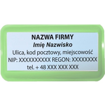 WAGRAF B3s ШТАМП ДЛЯ 6 СТРОК НАЗВАНИЕ КОМПАНИИ ОФИСНЫЙ ДИЗАЙН + ЛАСТИК