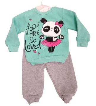 DRES DWUCZĘŚCIOWY BLUZA SPODNIE ocieplany 68