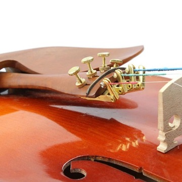4 золотых регулятора струн для скрипки.