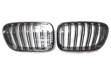 Решетка радиатора, черный глянцевый, рестайлинг BMW X3 F25, X4 F26