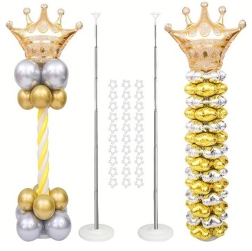 Stojak na balony kolumna metalowy 200 cm