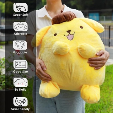 плюшевый талисман POM POM PURIN SANRIO CREWMATE 50 СМ - FUN FACE
