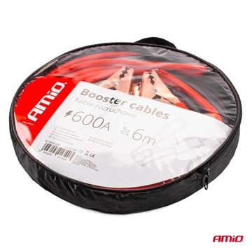 Kable przewody rozruchowe 600A - 6m + etui