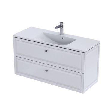 Szafka pod umywalkę MONTEBIANCO 120 cm biała