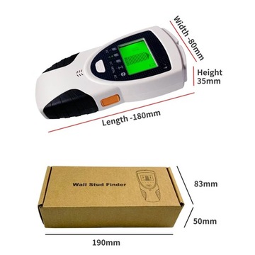 SH-301 детектор дерева, металла, профиля и кабеля Настенный ЖК-сканер 5 в 1